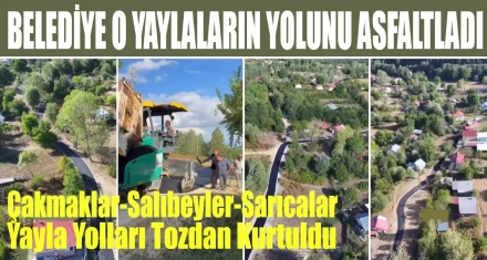 YILLARDIR SÜREN YAYLA YOLU İŞKENCESİ BİTTİ