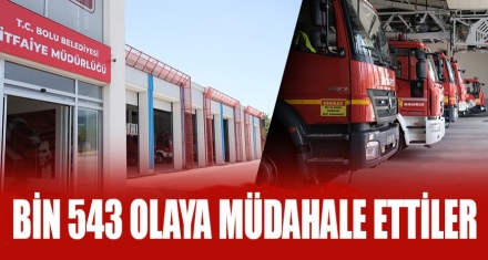 Bin 543 olaya müdahale ettiler
