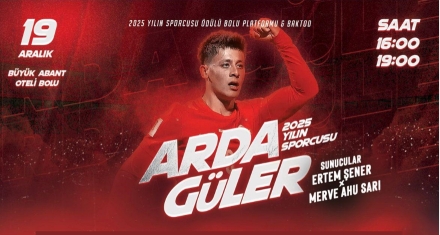 Bolu'dan Arda Güler'e Ödül