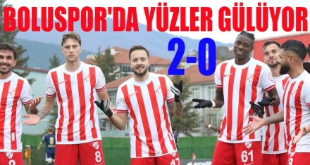 BOLUSPOR'DA YÜZLER GÜLÜYOR