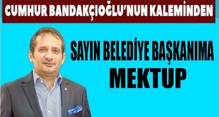 Sayın Belediye Başkanıma Mektup