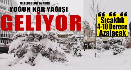 YENİ YILA KARLA GİRECEĞİZ 