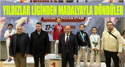 Yıldızlar liginden madalya ile döndüler