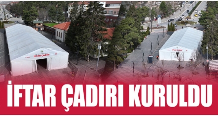 Bolu Belediyesi İftar Çadırı Ramazan'a Hazır