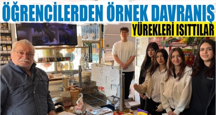 ÖĞRENCİLERDEN ÖRNEK DAVRANIŞ