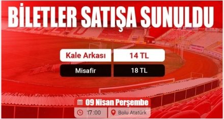 BİLETLER SATIŞA SUNULDU!