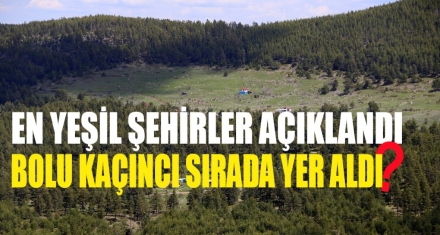 Türkiye'nin en yeşil kentleri açıklandı