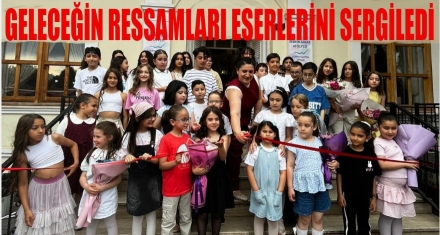 Geleceğin ressamları hünerlerini sergiledi