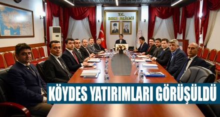 KÖYDES YATIRIMLARI GÖRÜŞÜLDÜ