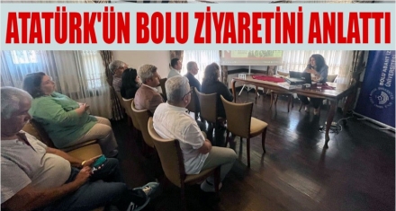 Atatürk'ün Bolu'ya gelişinin 92'nci yıldönümüne özel konferans