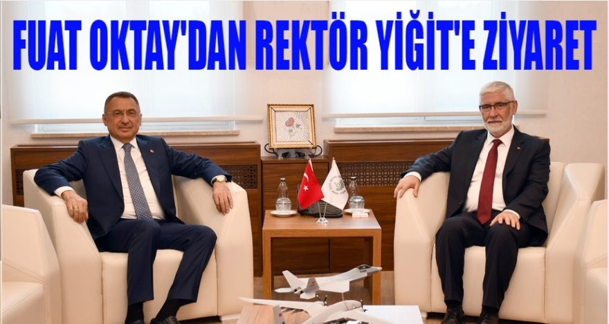 OKTAY'DAN REKTÖR YİĞİT'E ZİYARET