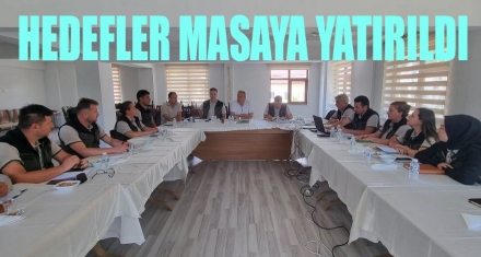 Hedefler masaya yatırıldı