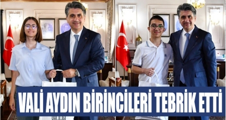 Vali Aydın LGS 2026 Türkiye Birincilerini Kabul Etti